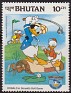 Bhutan 1984 Walt Disney 10 CH Multicolor Scott 462. Bhutan 1984 Scott 462 Donald Duck. Uploaded by susofe